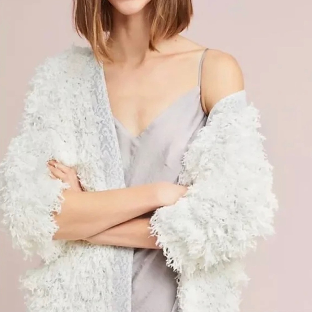 Anthropologie Vanessa Virginia shaggy jacket